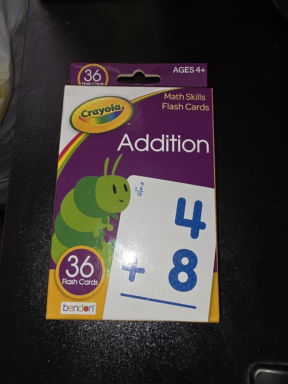 Crayola Addition Math Skills Flash Cards - Purple/Green